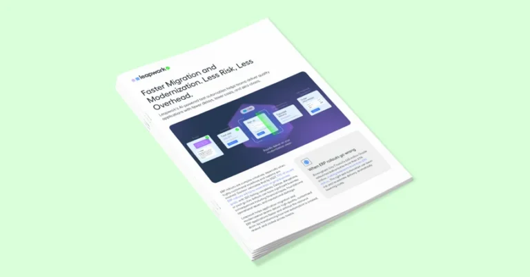 Faster Migration and Modernization. Less Risk, Less Overhead.