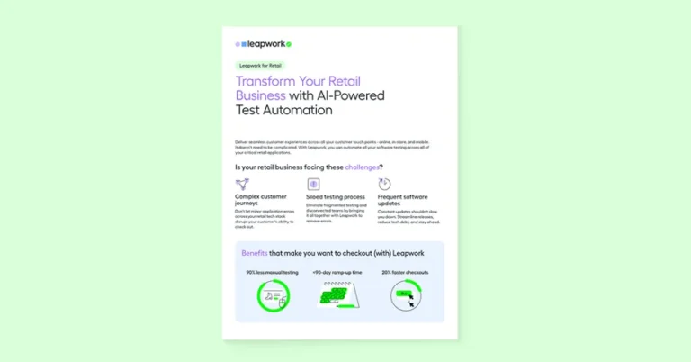 Transform Your Retail Business with AI-Powered Test Automation