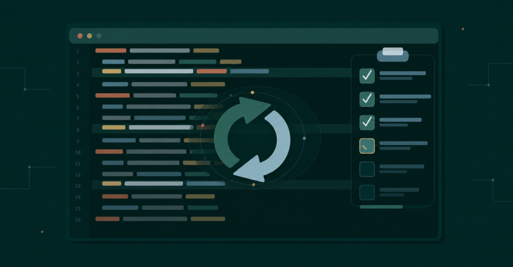 Concept image of continuous validation